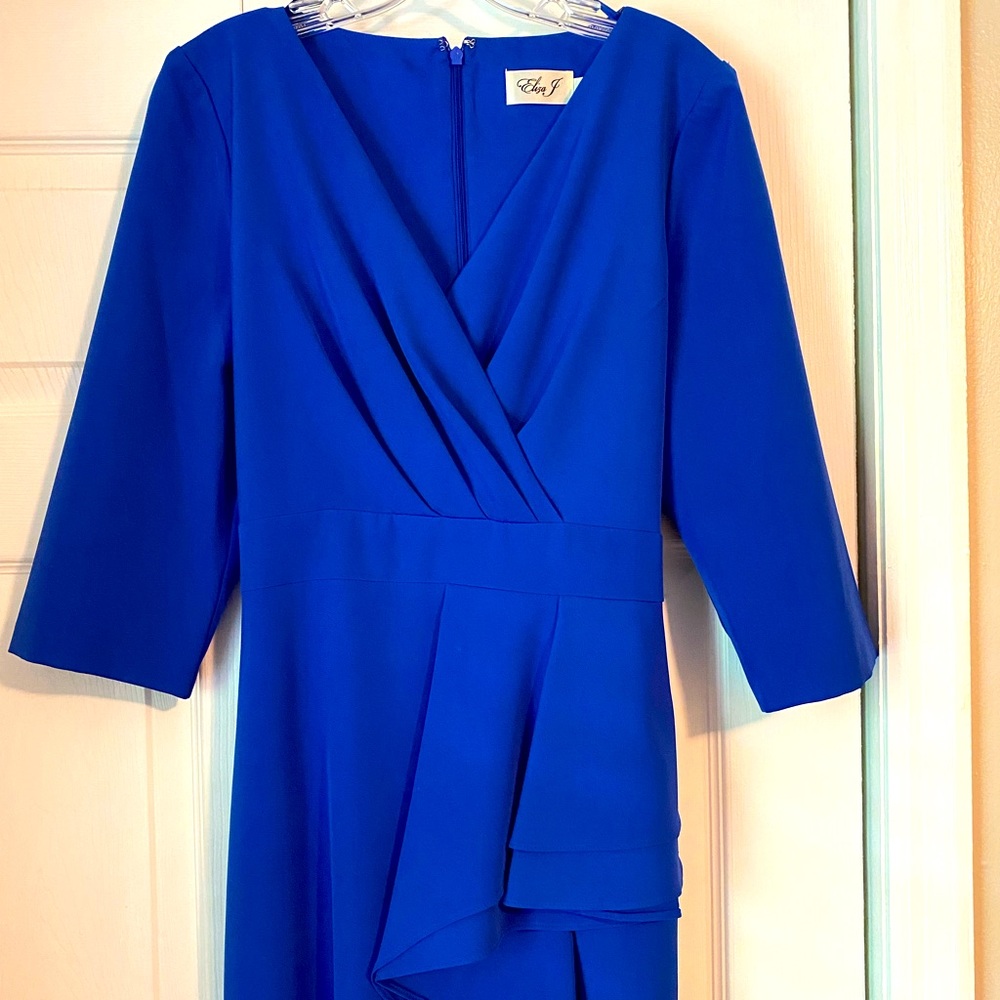 Cobalt blue long evening gown
